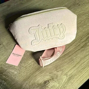 Juicy Couture Pink Powder Blush Upgrade U Fanny Bag Belt Bag With Logo